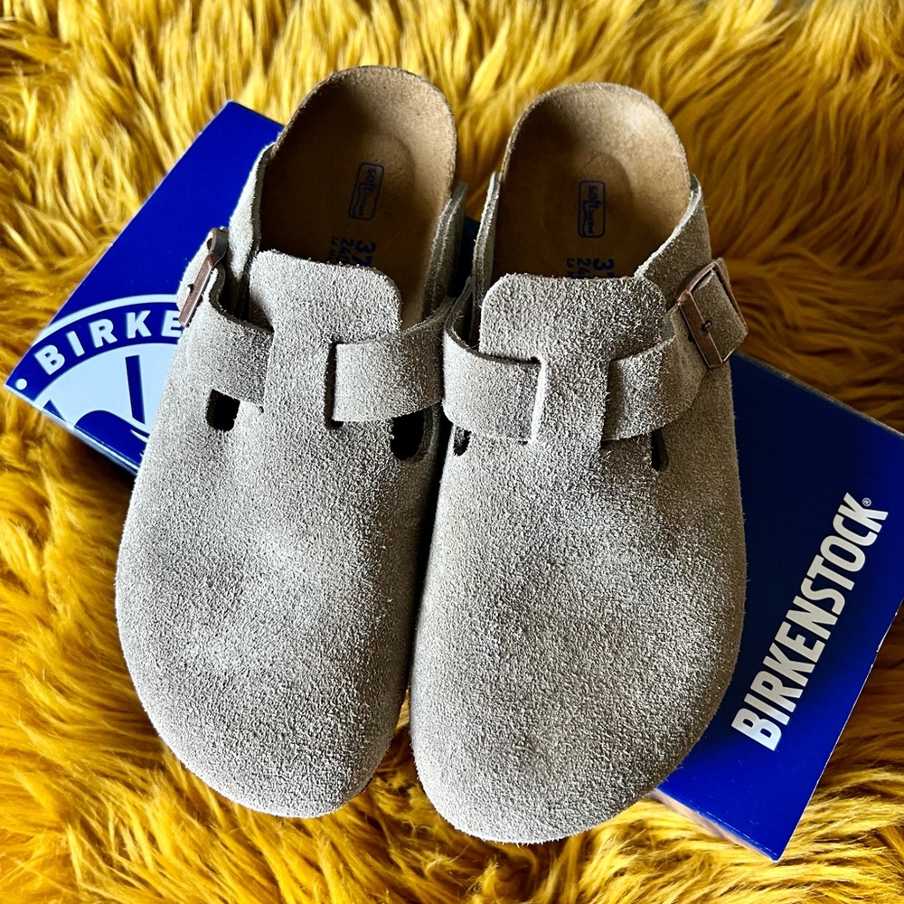 Birkenstock Women’s Boston Suede Clog Size 37